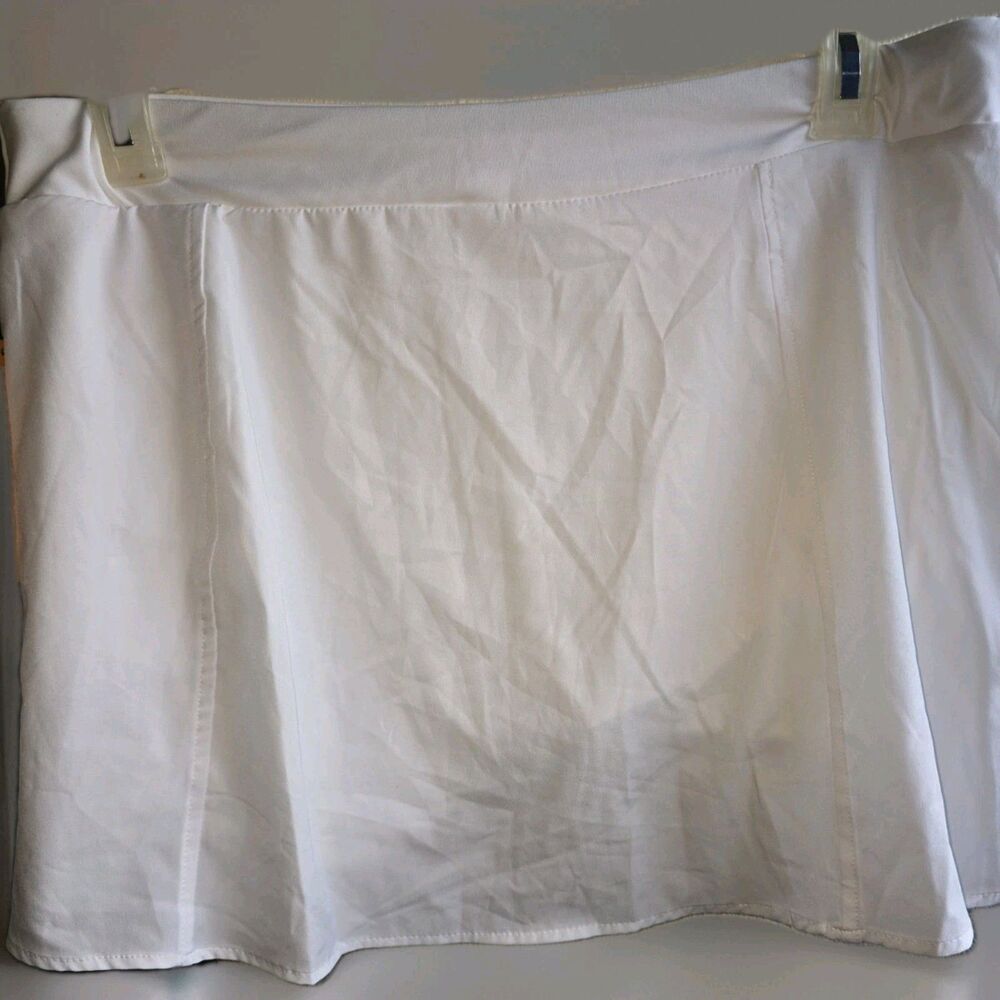 Women’s Athletic Skort Size 12/14   | WHITE Tennis Running Workout pleaded - Picture 6 of 8